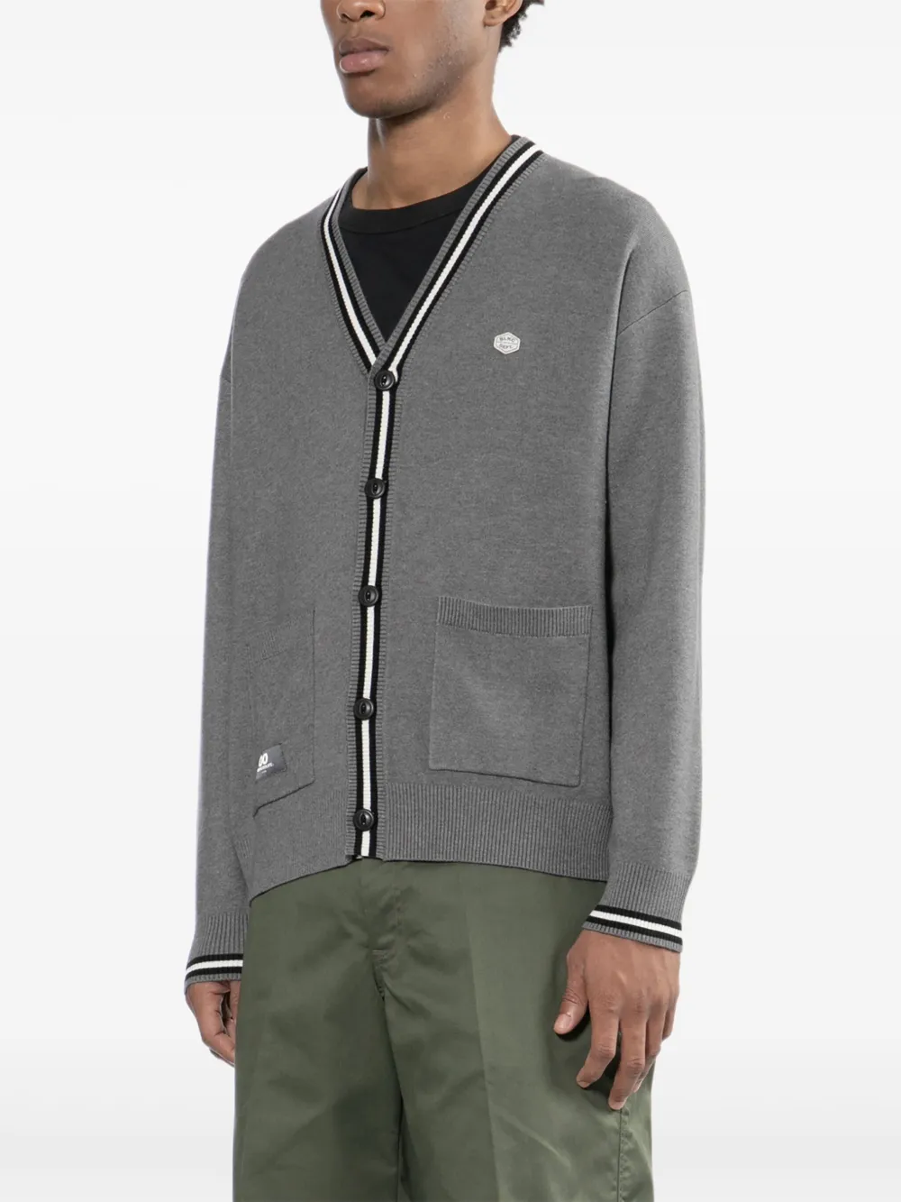 CHOCOOLATE Vest met geborduurd logo Grijs