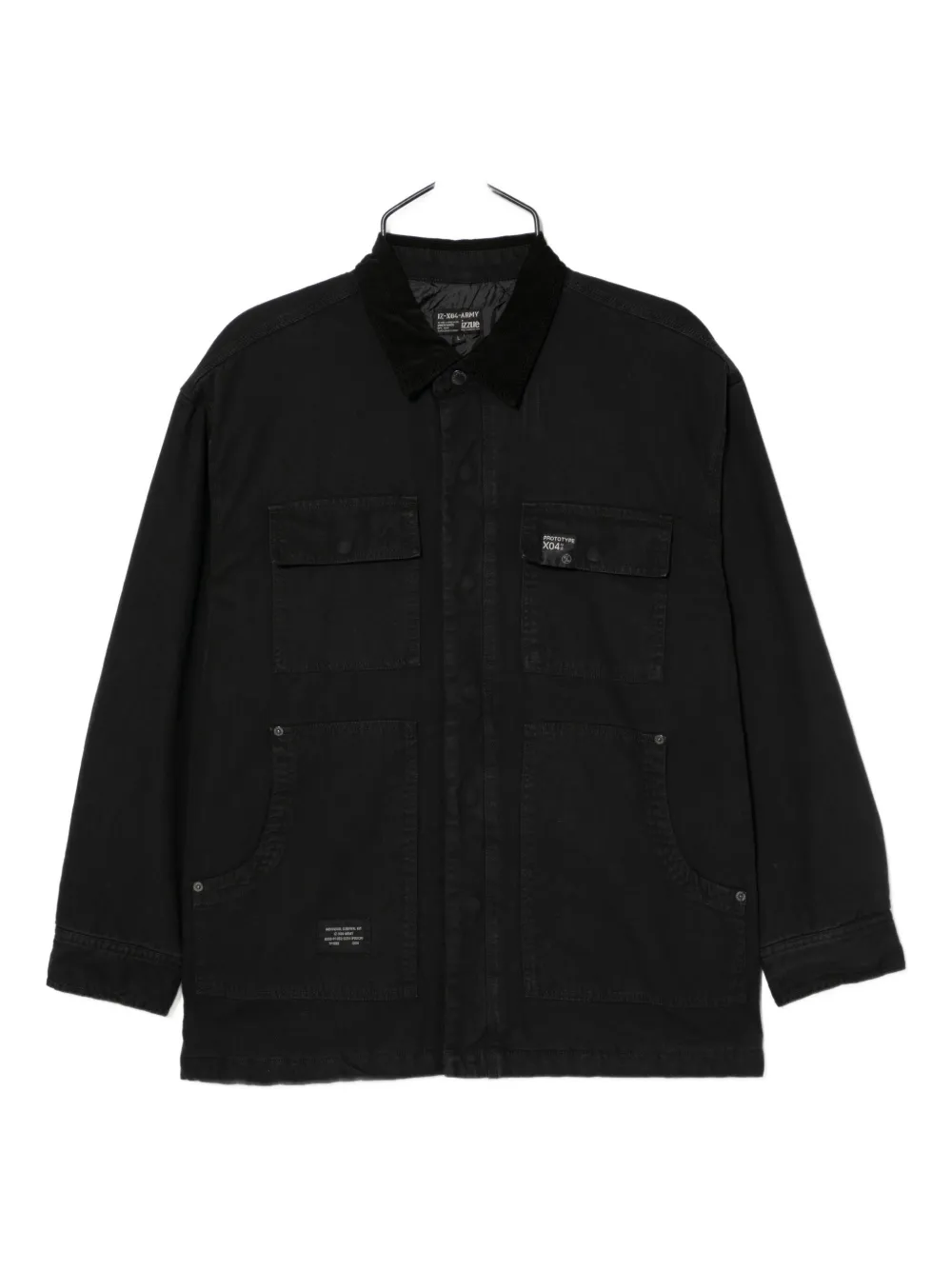 izzue sobrecamisa con parche del logo | negro | Image 1