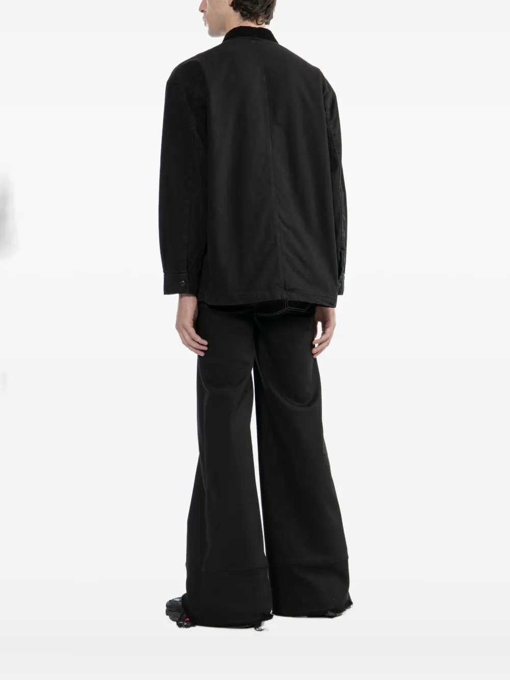 izzue Shirtjack met logopatch Zwart