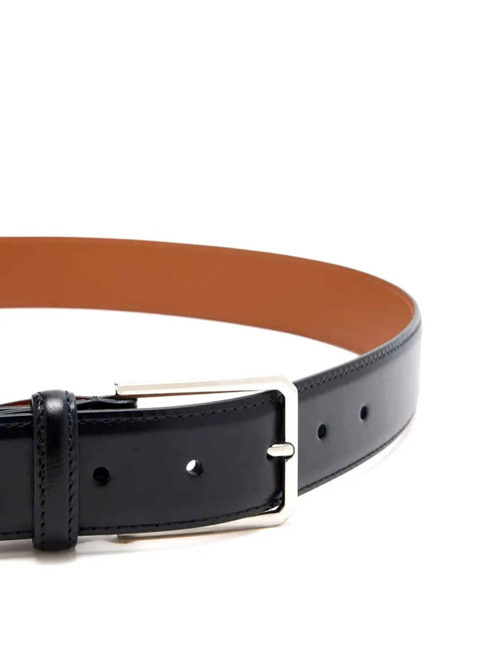 Santoni leather buckle belt | Image 2