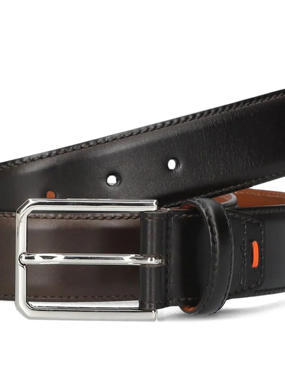 Santoni Omkeerbare leren riem - Bruin