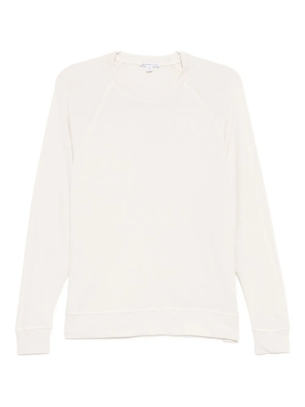 James Perse Round Neck Long-sleeved Sweatshirt In Neutral