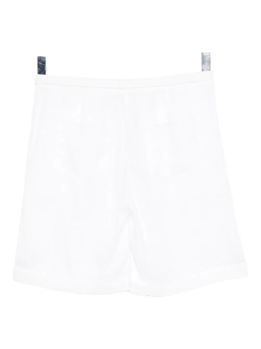 James Perse Pleated Bermuda Shorts In White