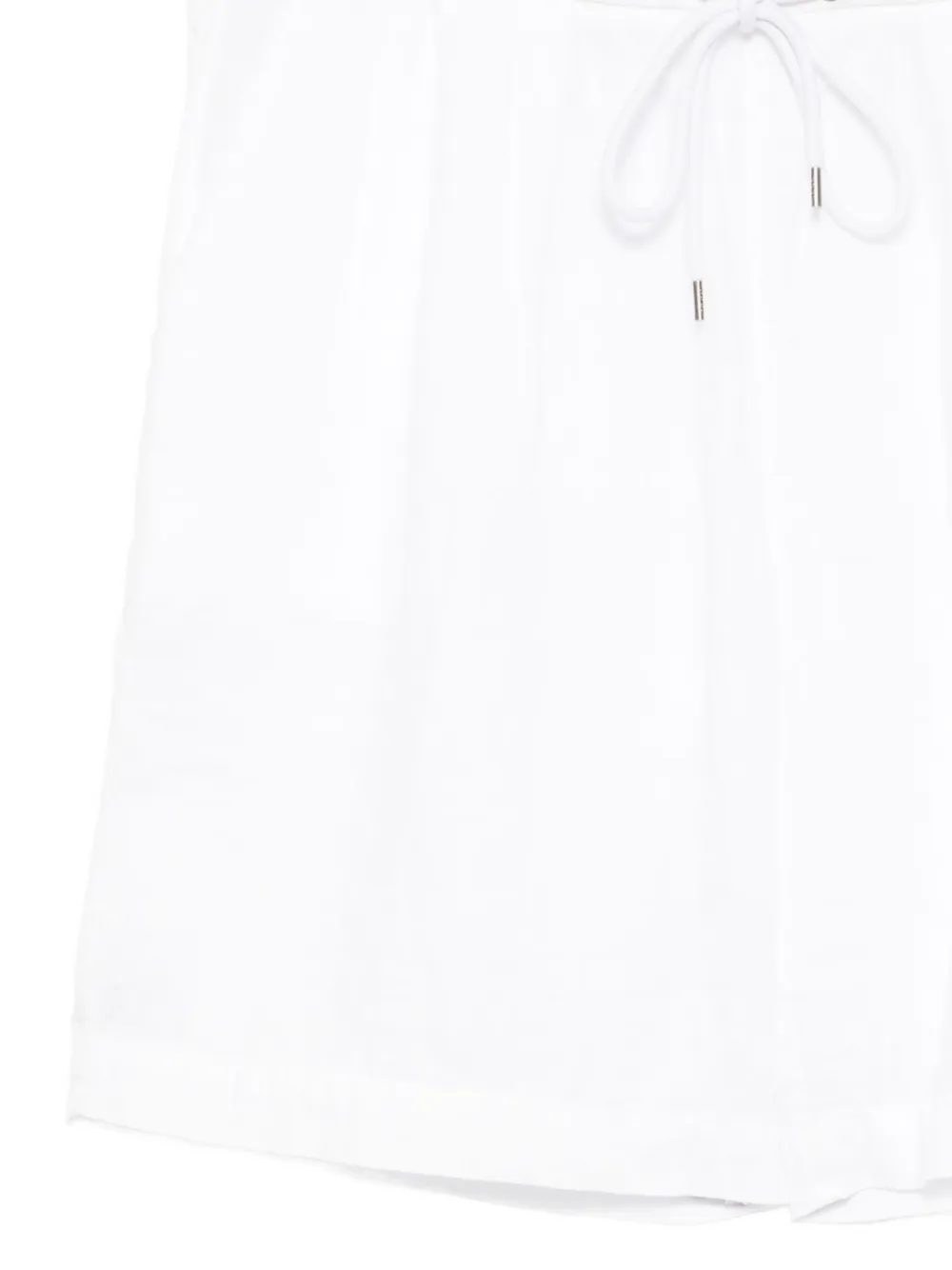 James Perse Pleated Bermuda Shorts In White
