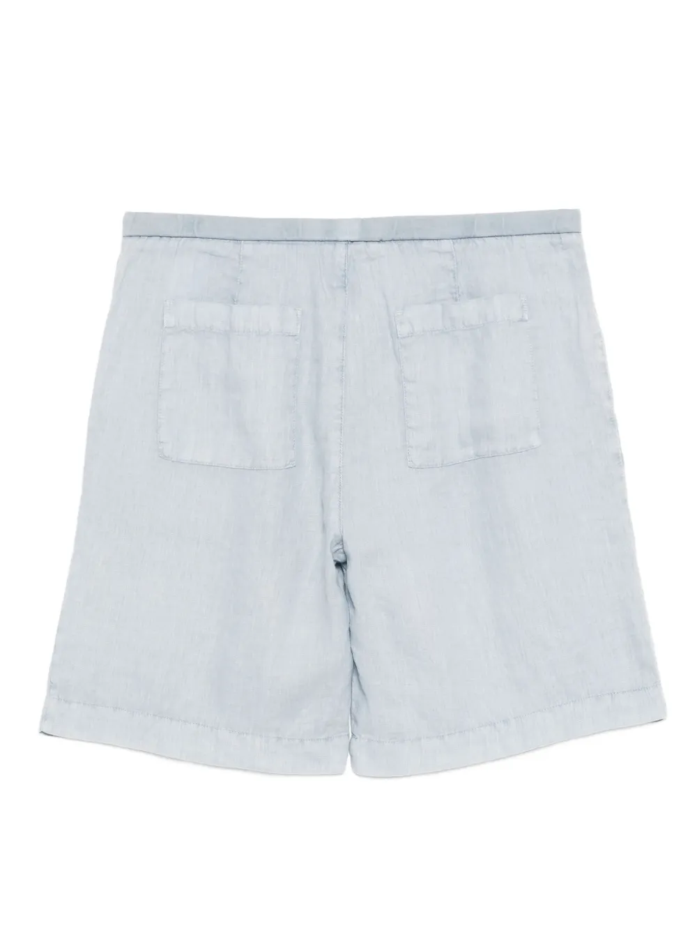 James Perse Pleated Bermuda Shorts In Blue