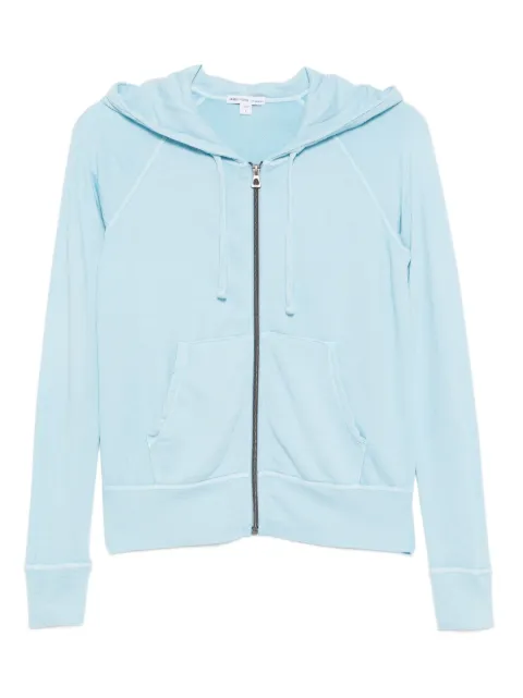 James Perse vintage french terry zip up hoodie
