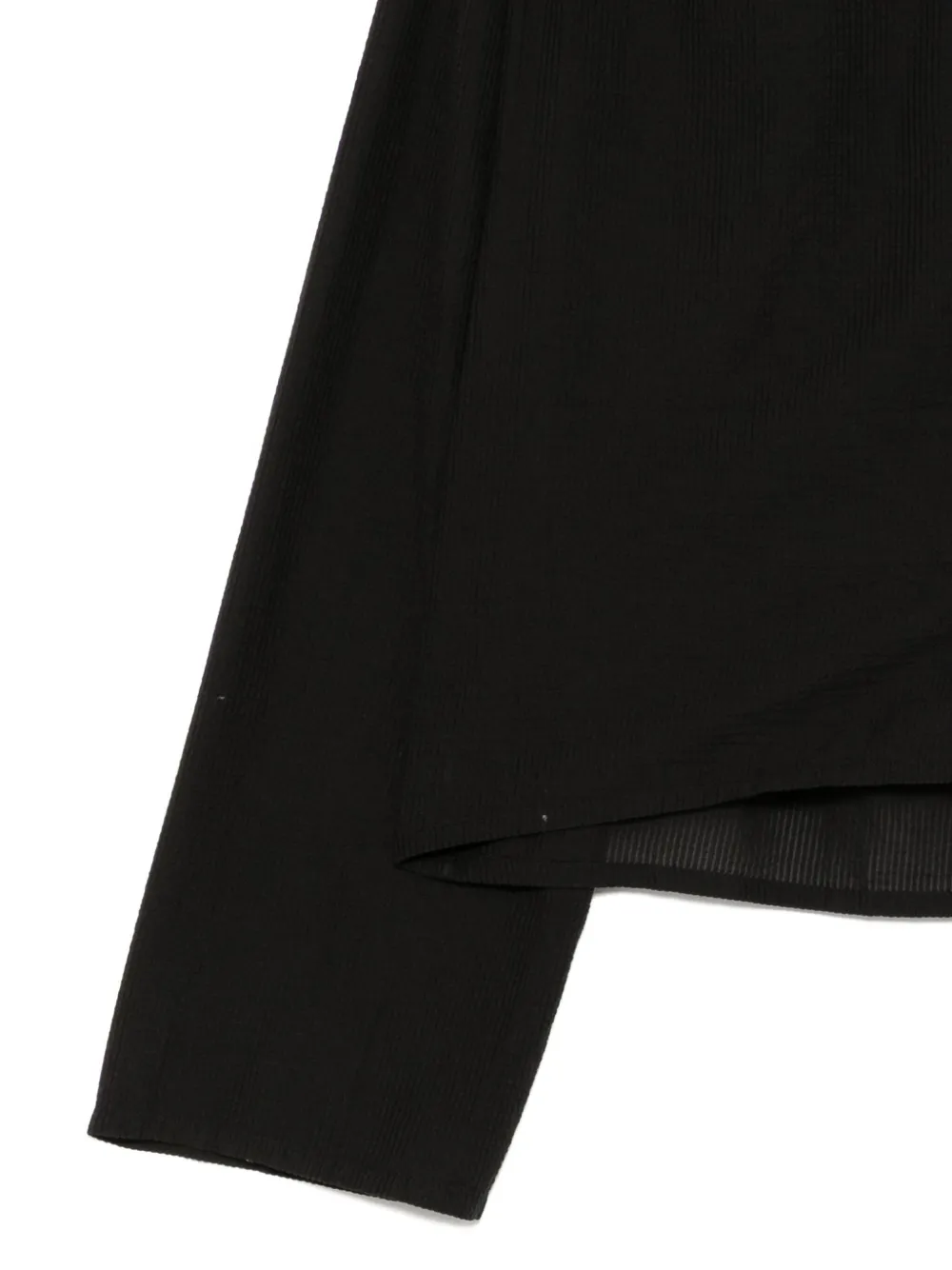 James Perse Collarless Shirt In Black