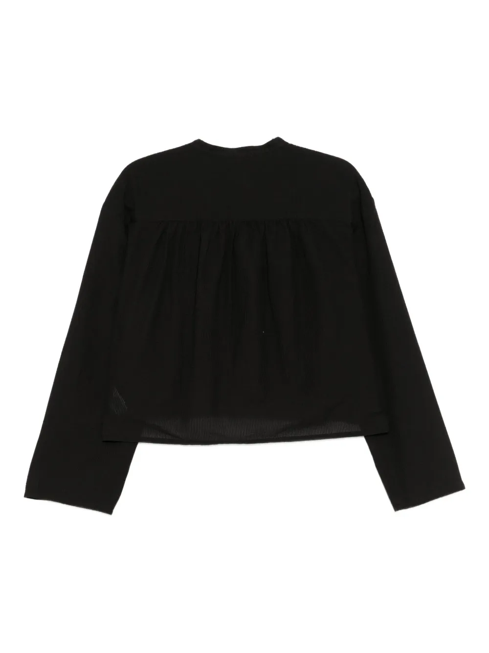James Perse Collarless Shirt In Black
