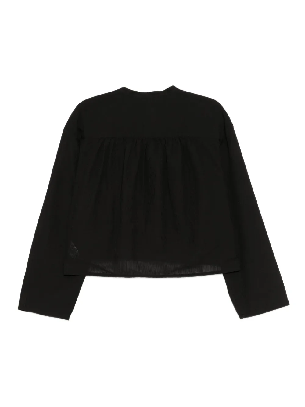 James Perse Kraagloos blouse - Zwart
