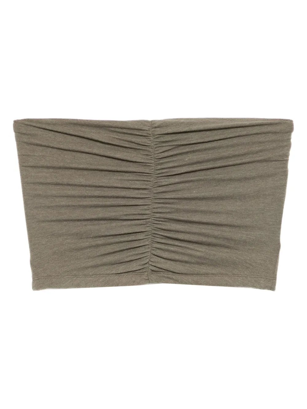 James Perse Ruched Top In Green