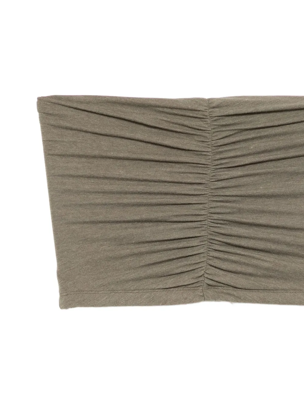 James Perse Top met ruches Groen