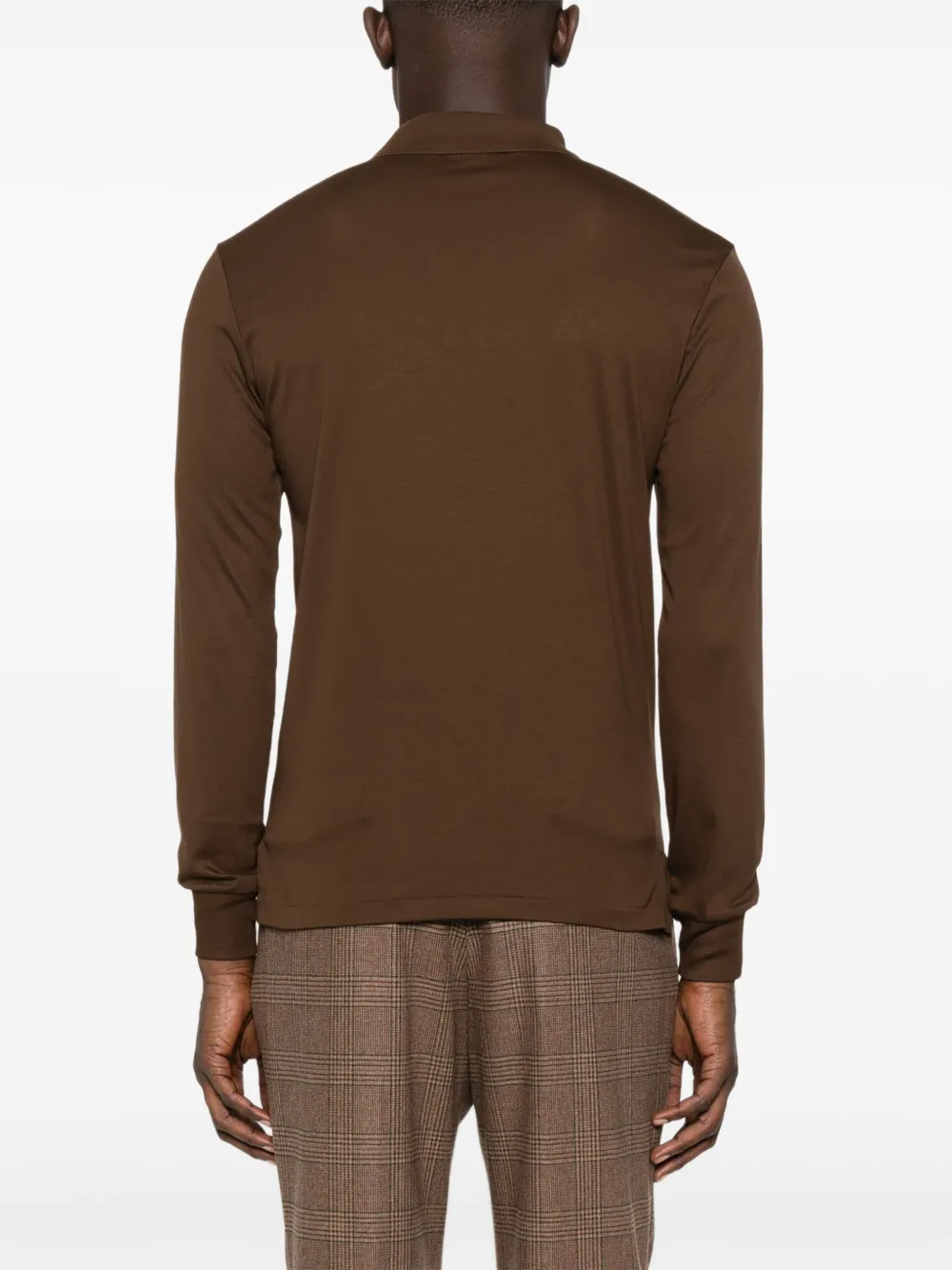 Polo Ralph Lauren Poloshirt met lange mouwen Bruin