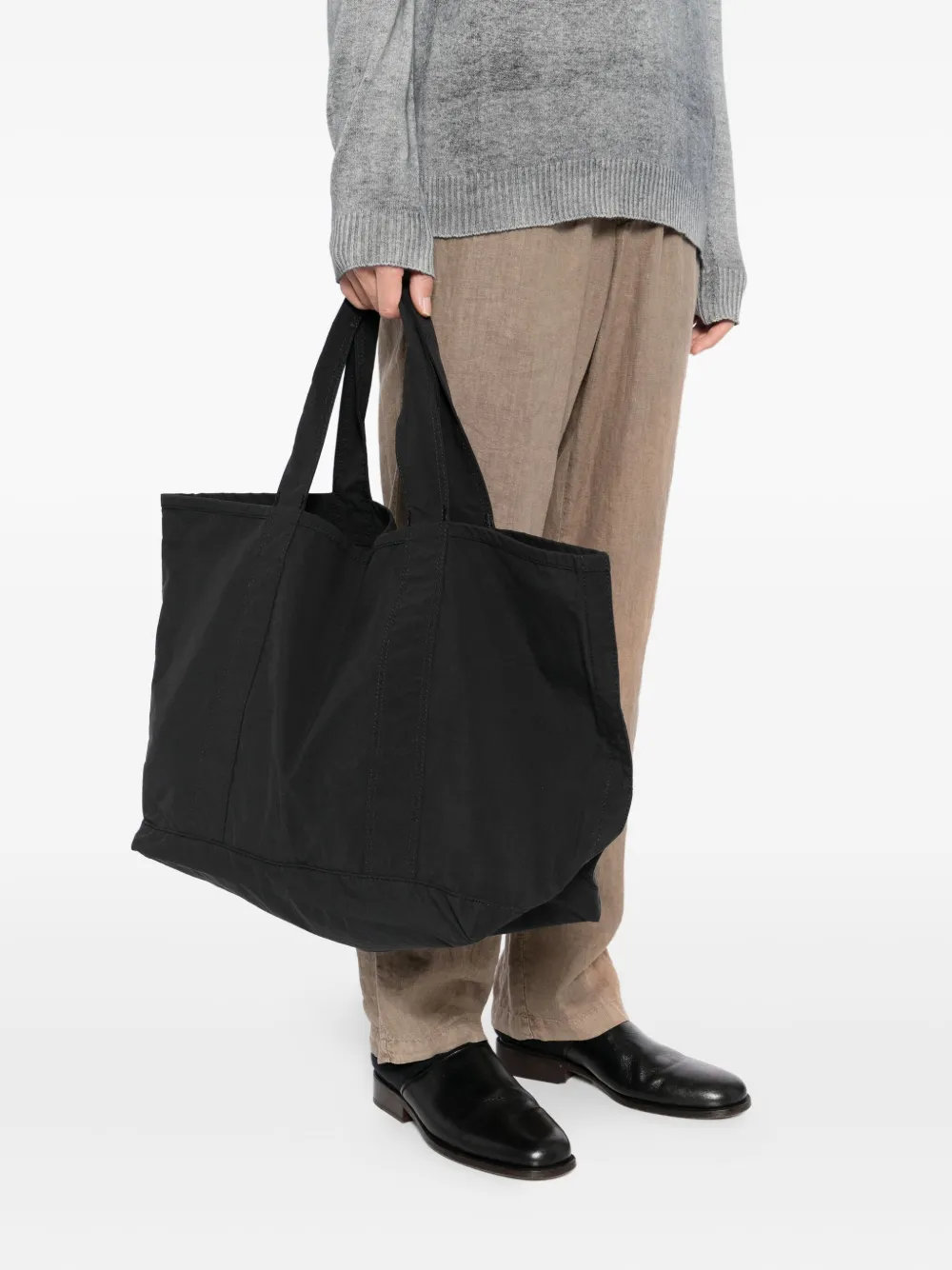 James Perse Matte Tote Bag In Black