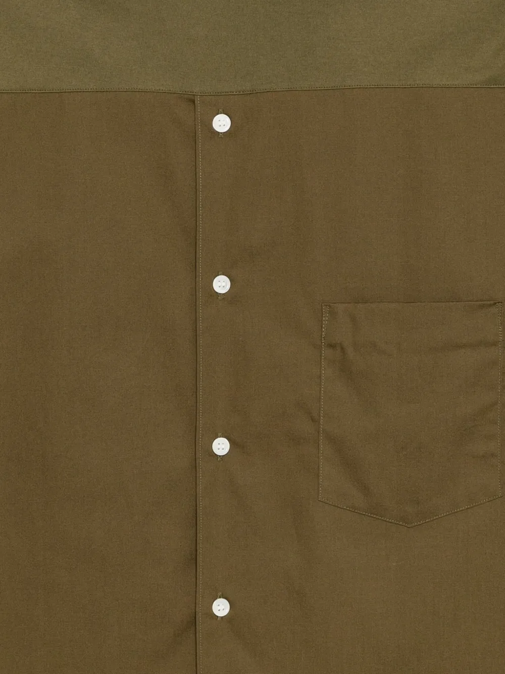 Comme Des Garçons Overhemd met ronde hals Groen