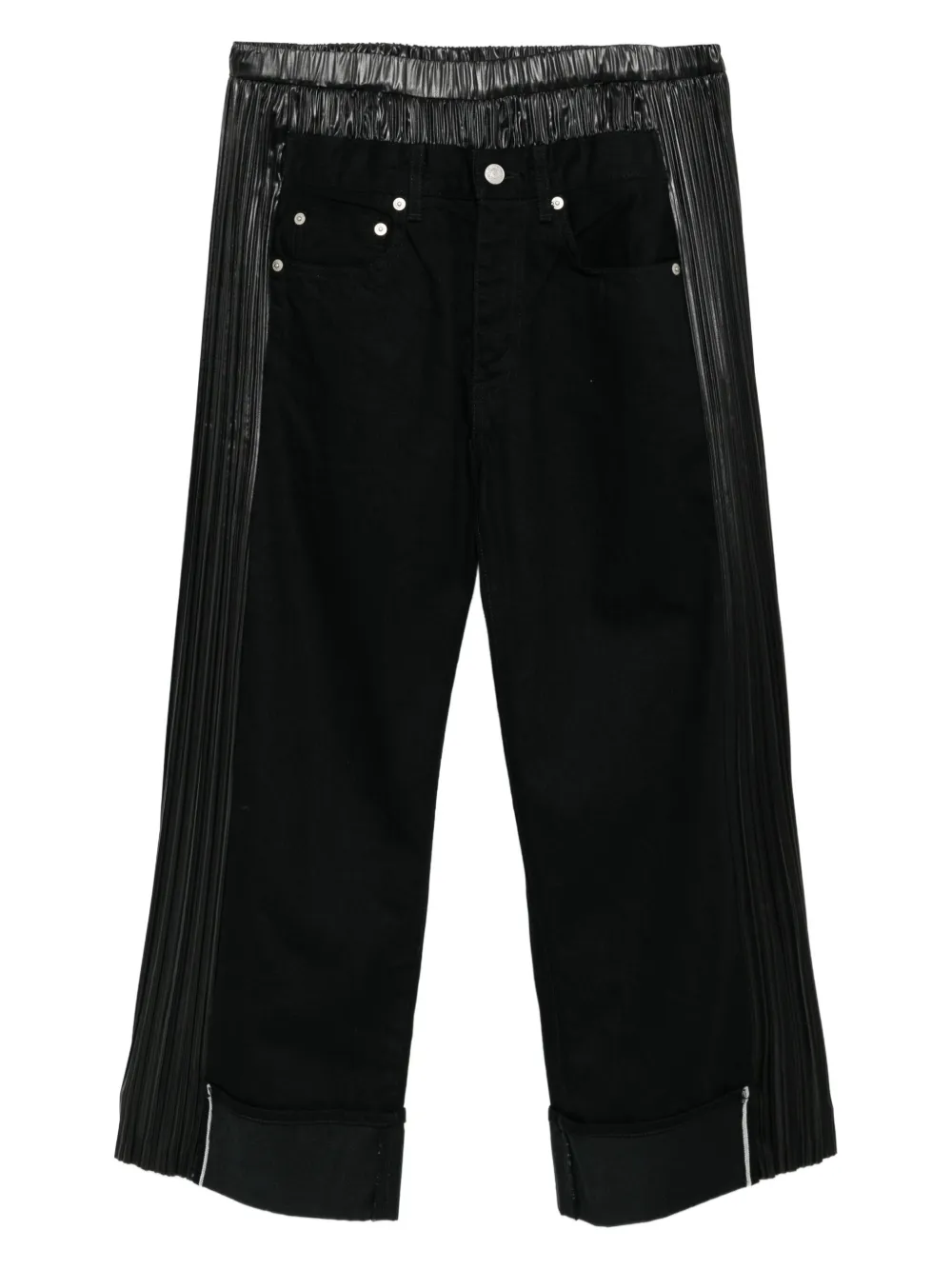 Junya Watanabe MAN x Levis gathered jeans | Black | Image 1