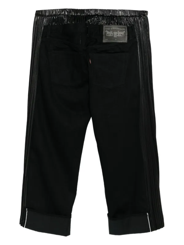 Junya Watanabe MAN x Levis ギャザージーンズ | ブラック | FARFETCH JP