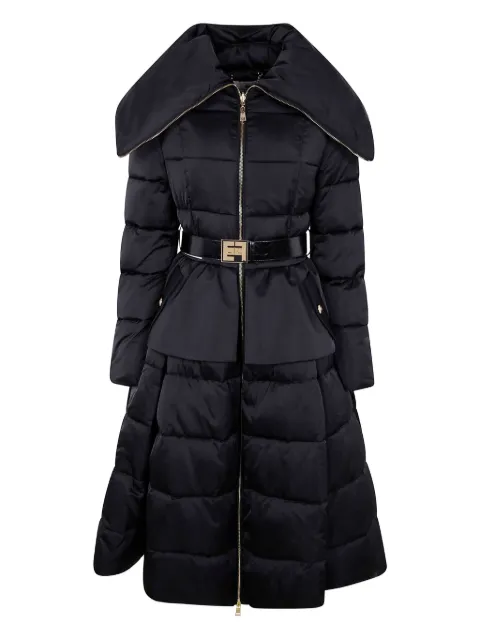 Elisabetta Franchi belted quilted coat