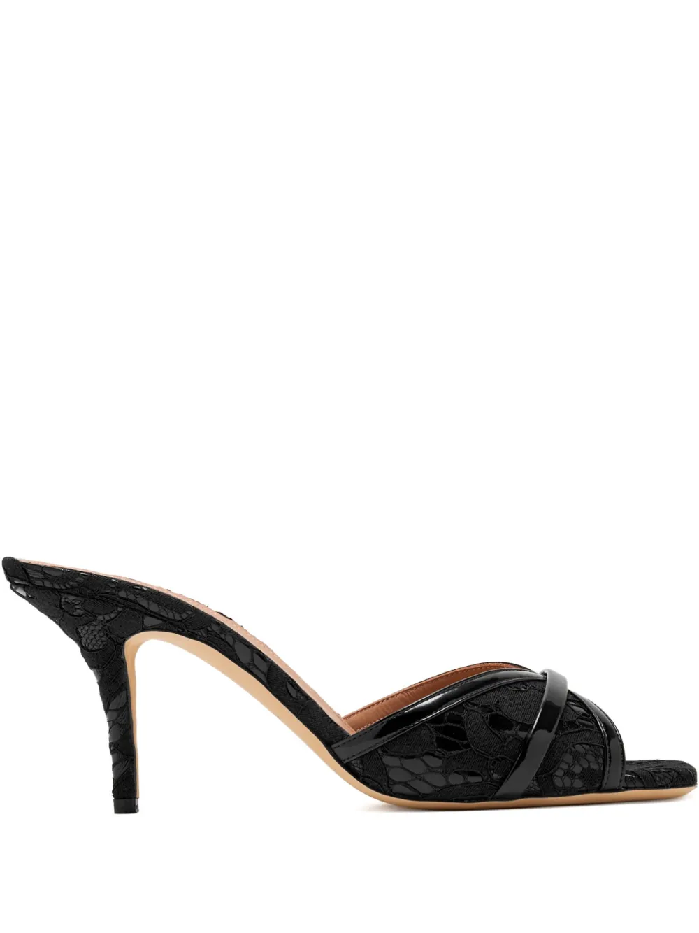 Malone Souliers 70mm Perla lace sandals Black