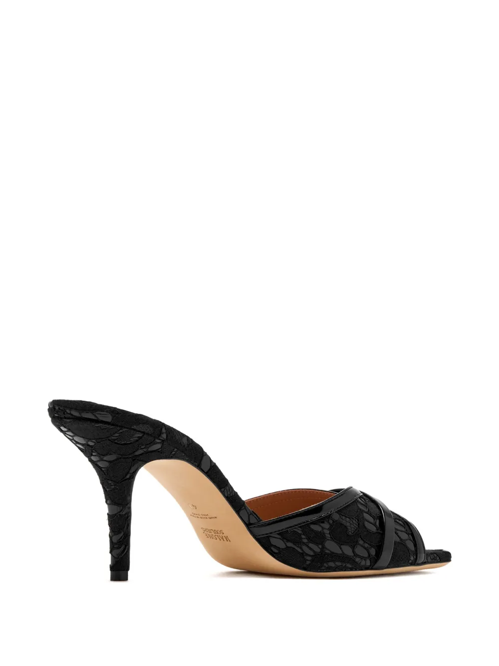 Malone Souliers 70mm Perla lace sandals Black