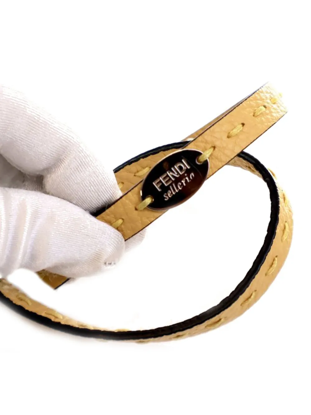 Fendi Pre-Owned 2000-2025 Leather Selleria Double Wrap Bracelet costume bracelet | Image 2