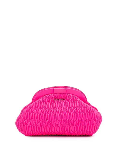 Miu Miu Pre-Owned 2010-2025 Matelasse Nappa Frame clutch bag
