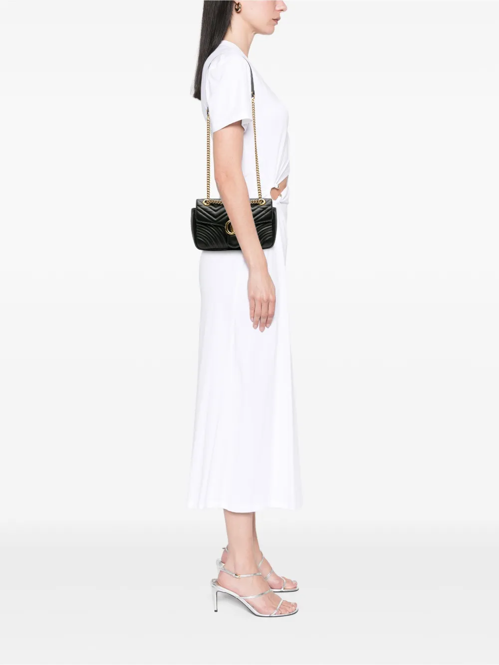 Gucci Pre-Owned 2016-2025 Small GG Marmont Matelasse Leather Flap crossbody bag | Pre-Owned | Image 2