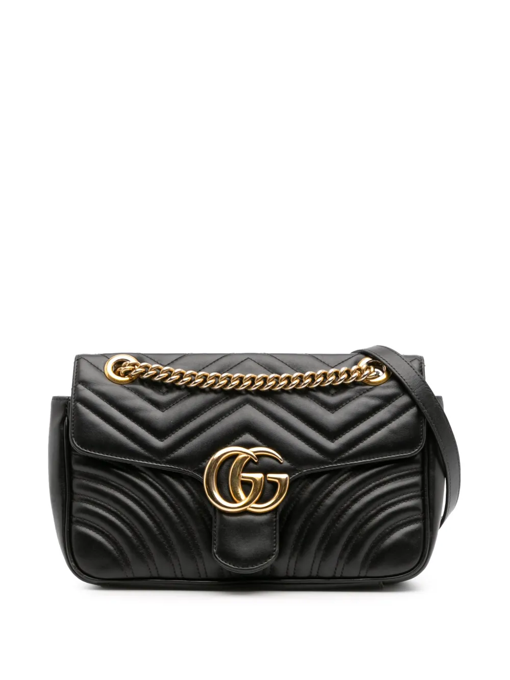 Gucci Pre-Owned 2016-2025 Small GG Marmont Matelasse Leather Flap Gucci Pre-Owned 2016-2025 Small GG Marmont Matelasse Leather Flap