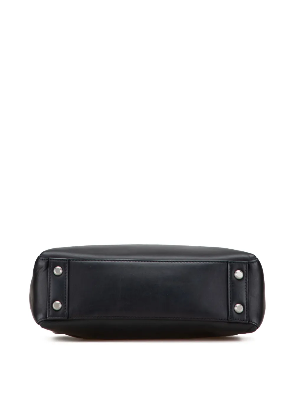 Pre-owned Bottega Veneta 2012-2025 Small Nappa Piazza Top Handle Bag Satchel In Black