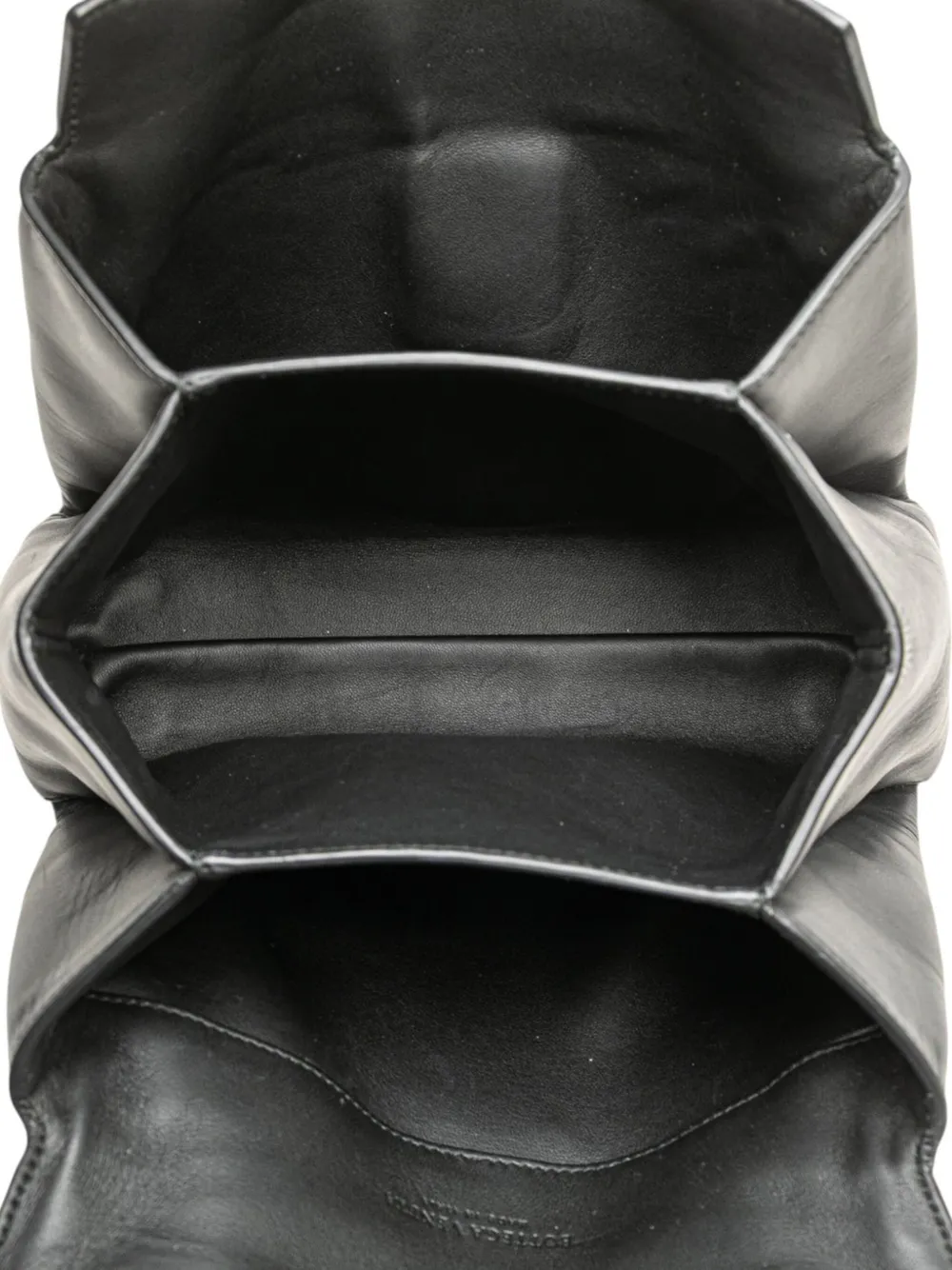 Pre-owned Bottega Veneta 2012-2025 Small Nappa Piazza Top Handle Bag Satchel In Black