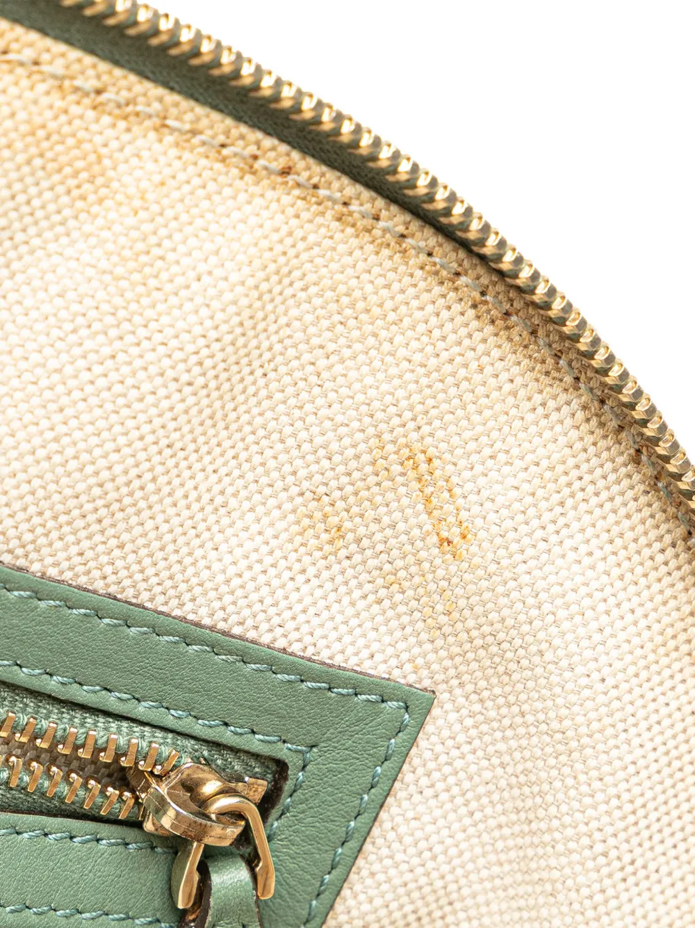 Pre-owned Gucci 2000-2015 Small Microssima Patent Nice Satchel In Green