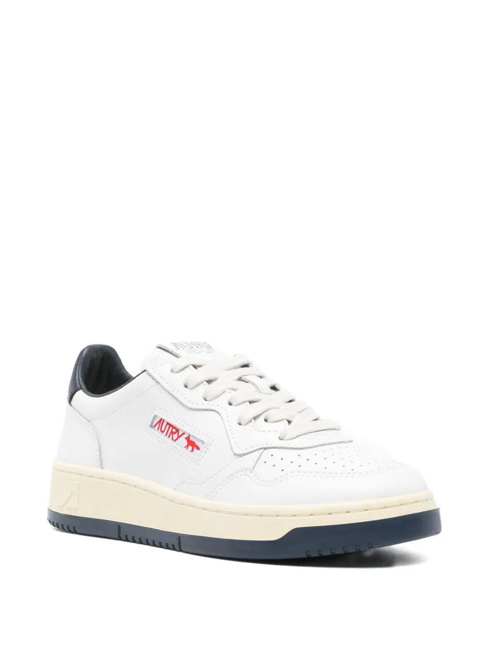 Autry x Maison Kitsuné leather low-top sneakers White