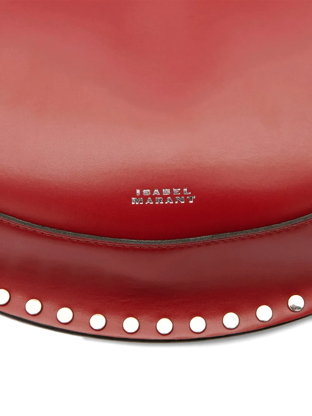 Isabel Marant Oskan Crescent Shoulder Bag In Red
