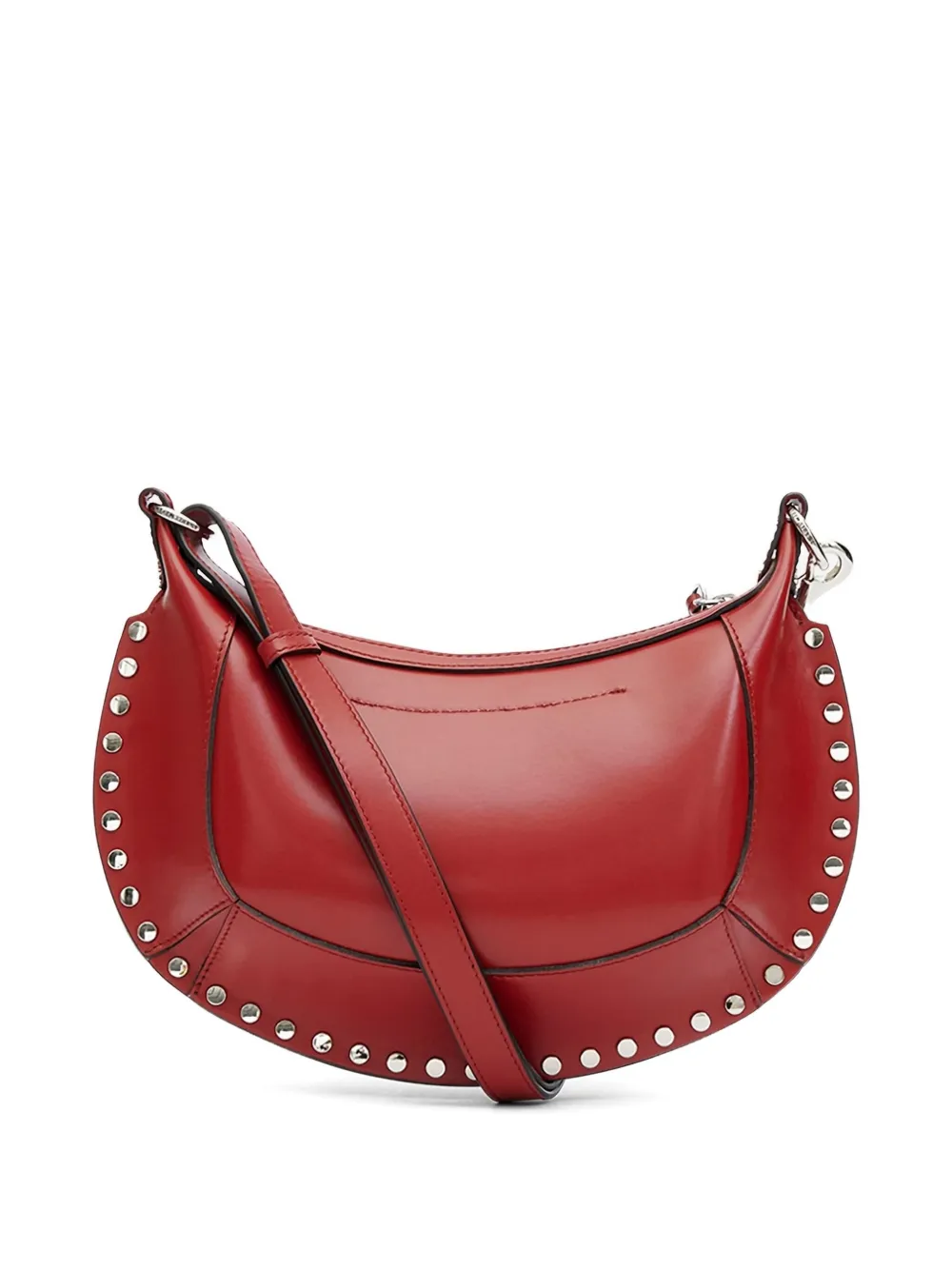 Isabel Marant Oskan Crescent Shoulder Bag In Red