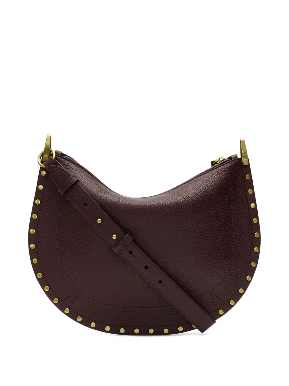 Isabel Marant Oskan Studded Shoulder Bag In Red