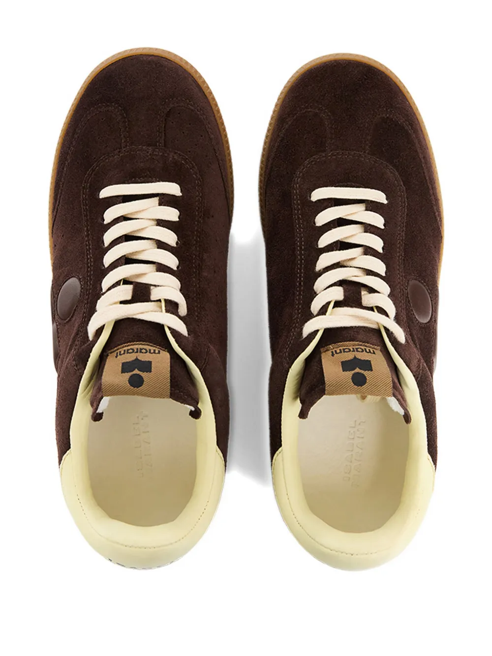 ISABEL MARANT Bryce sneakers met logo Bruin