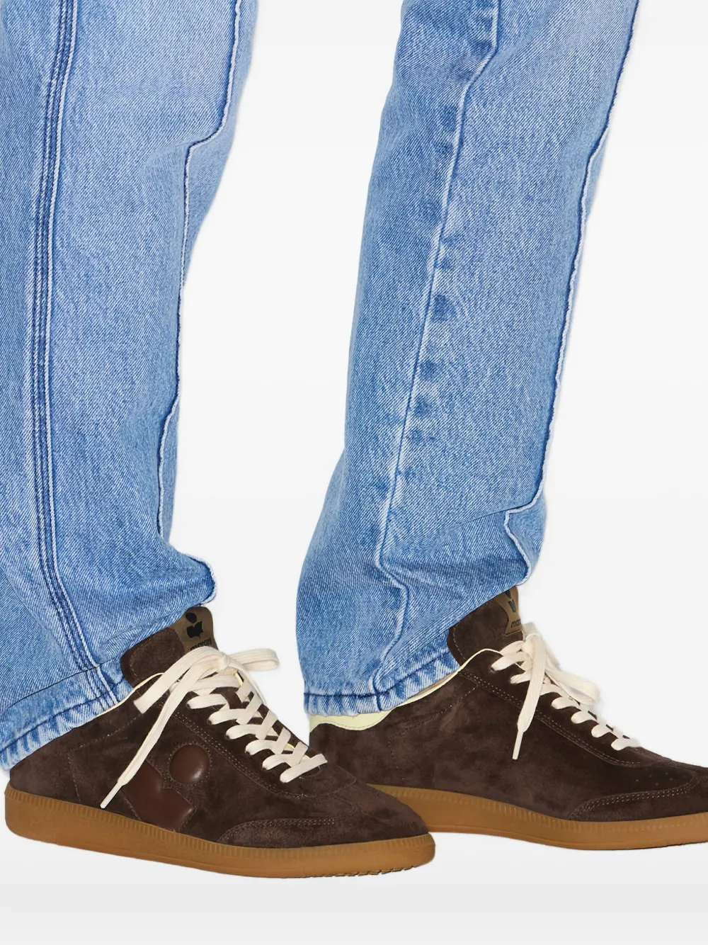 ISABEL MARANT Bryce sneakers met logo Bruin