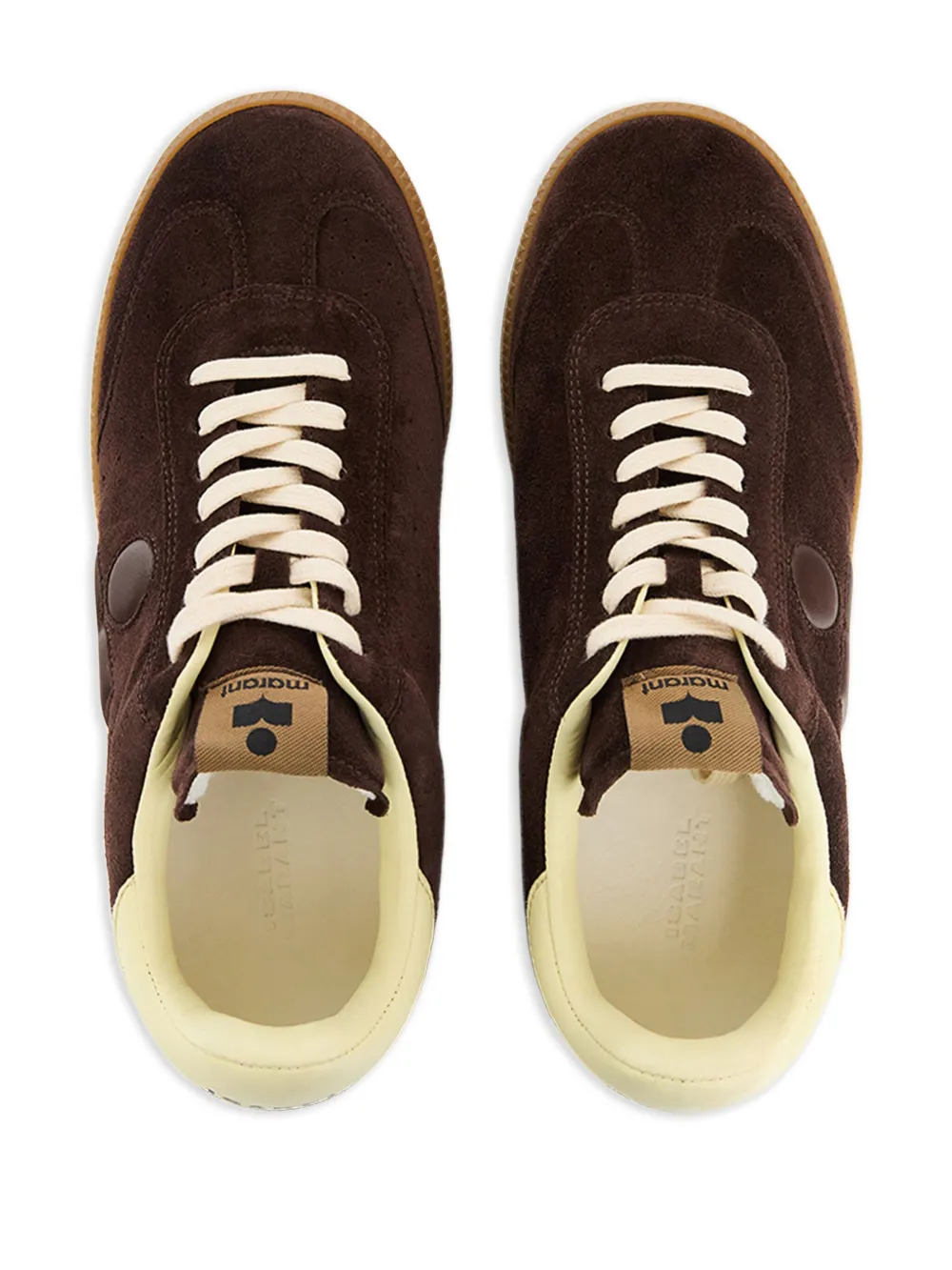 ISABEL MARANT Bryce sneakers met logo Bruin