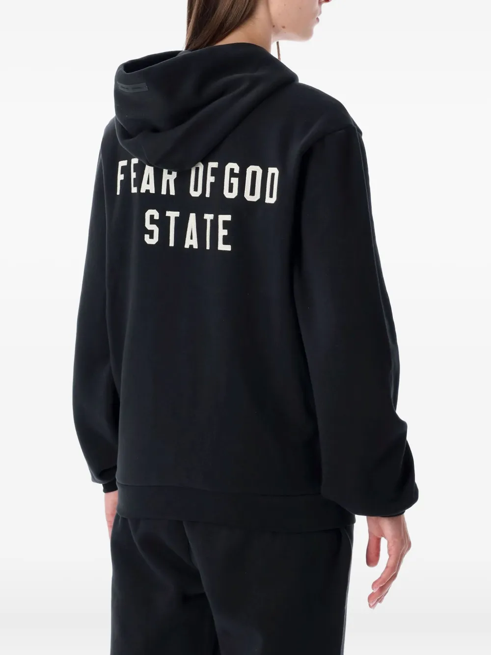 FEAR OF GOD ESSENTIALS zip-up hoodie - Zwart