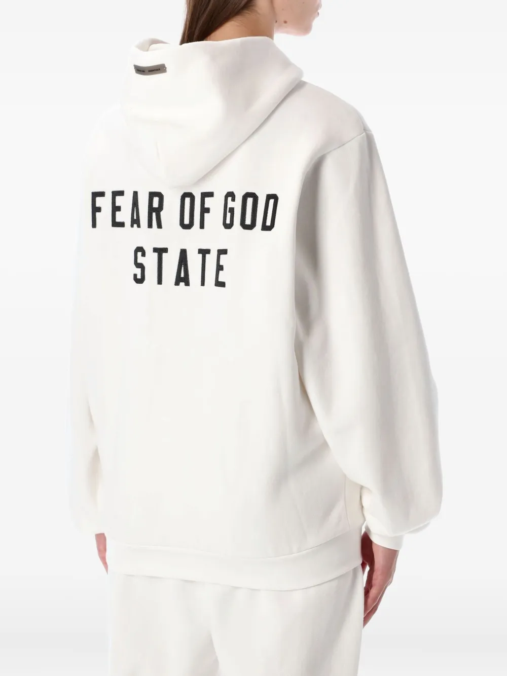 Essentials Zip-up Hoodie In White