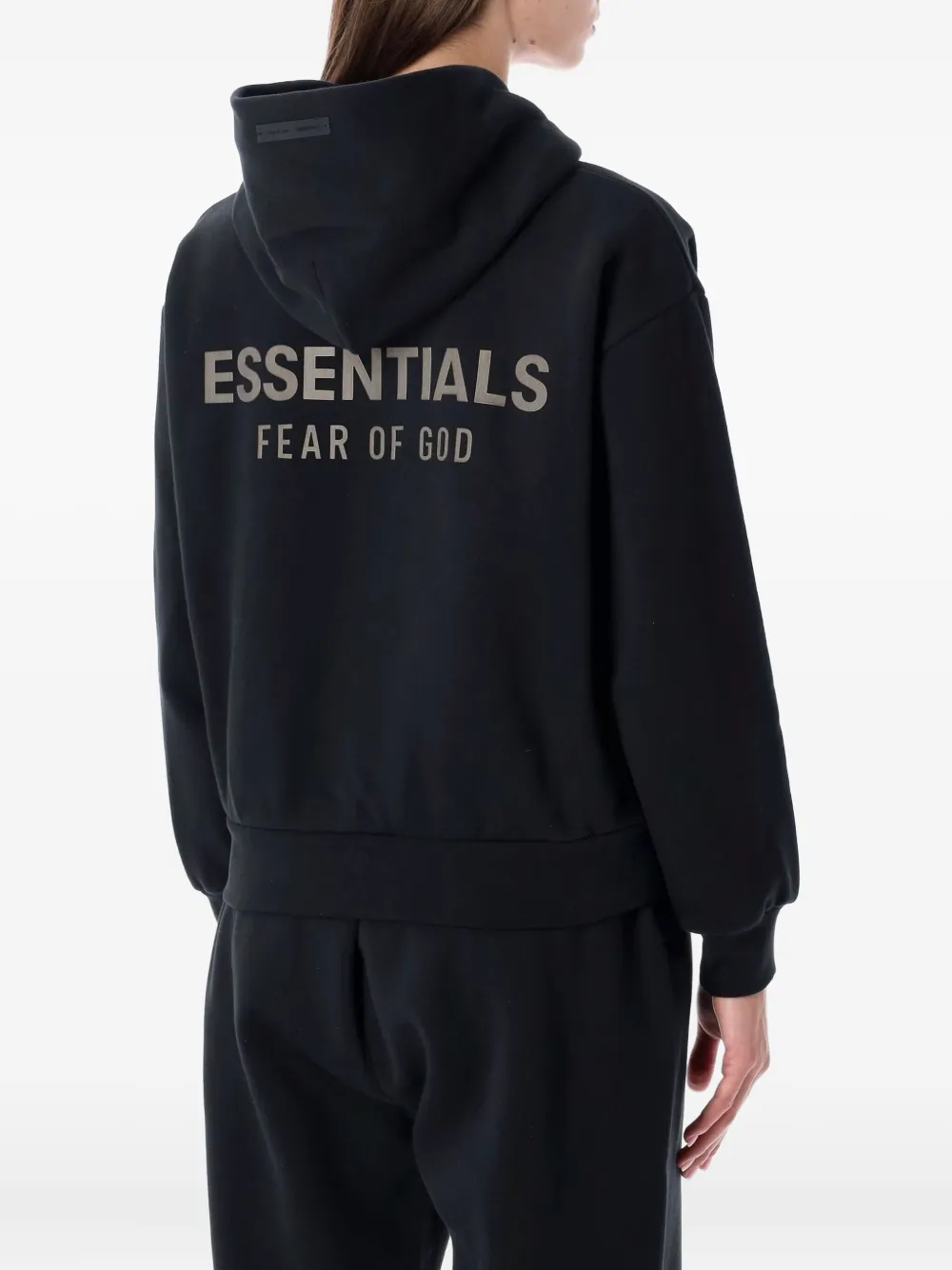 FEAR OF GOD ESSENTIALS logo-print hoodie - Zwart
