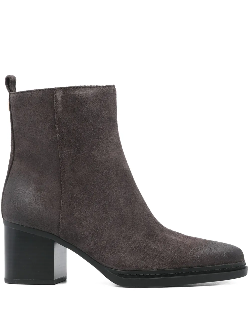 Michael Kors 380mm block-heel suede boots Brown