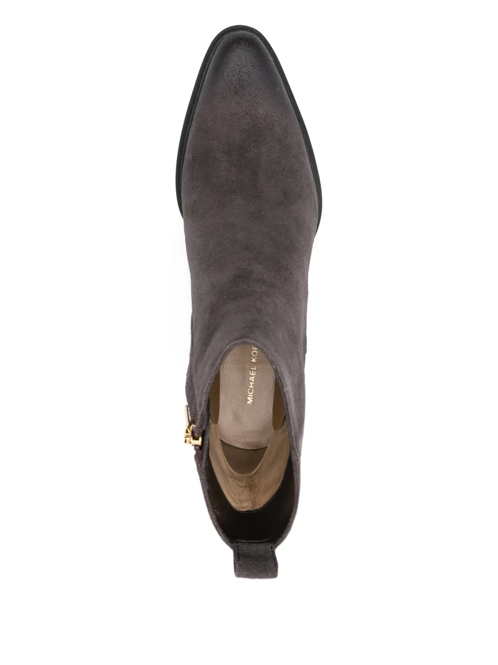 Michael Kors 380mm block-heel suede boots Brown