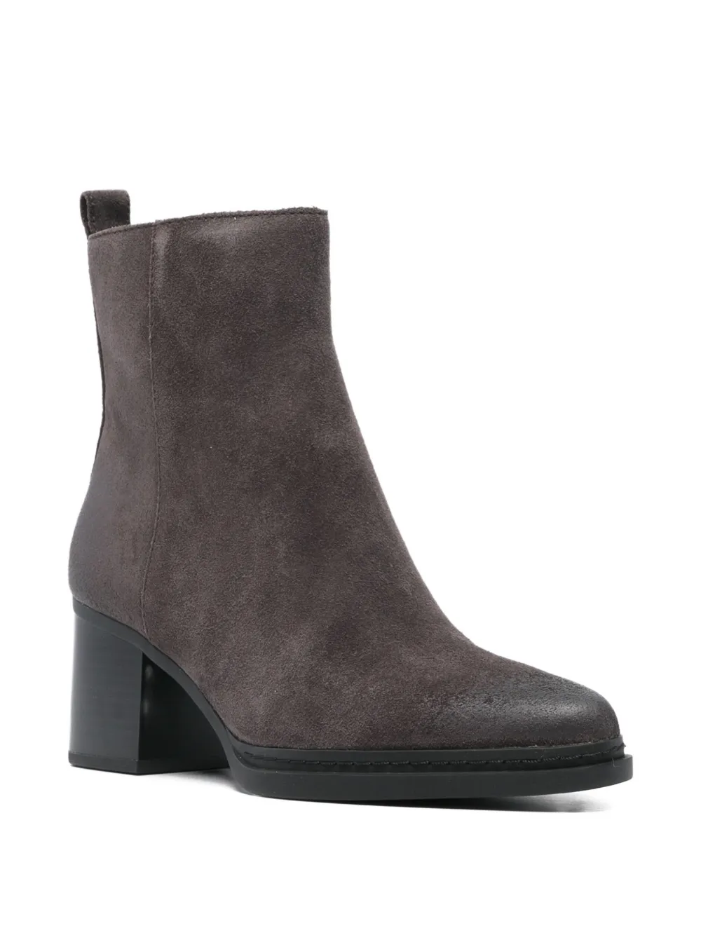 Michael Kors 380mm block-heel suede boots Brown