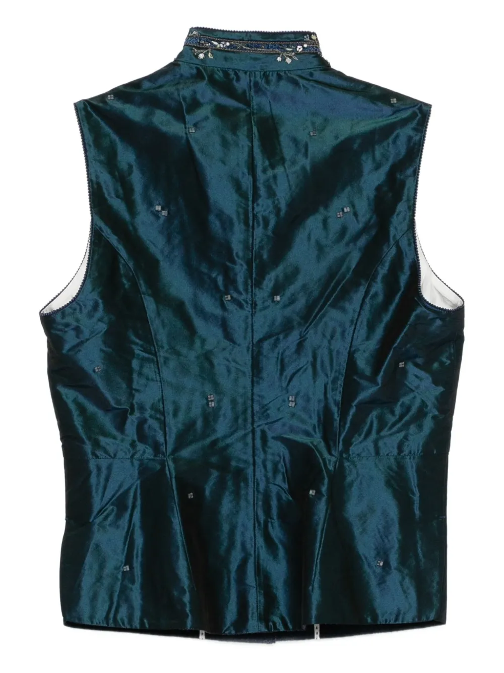 Shiatzy Chen Scape-of-curve Embellished Gilet In Multi