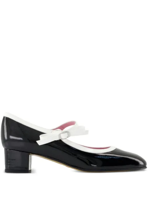 Carel Paris  Kina patent-leather bow pumps