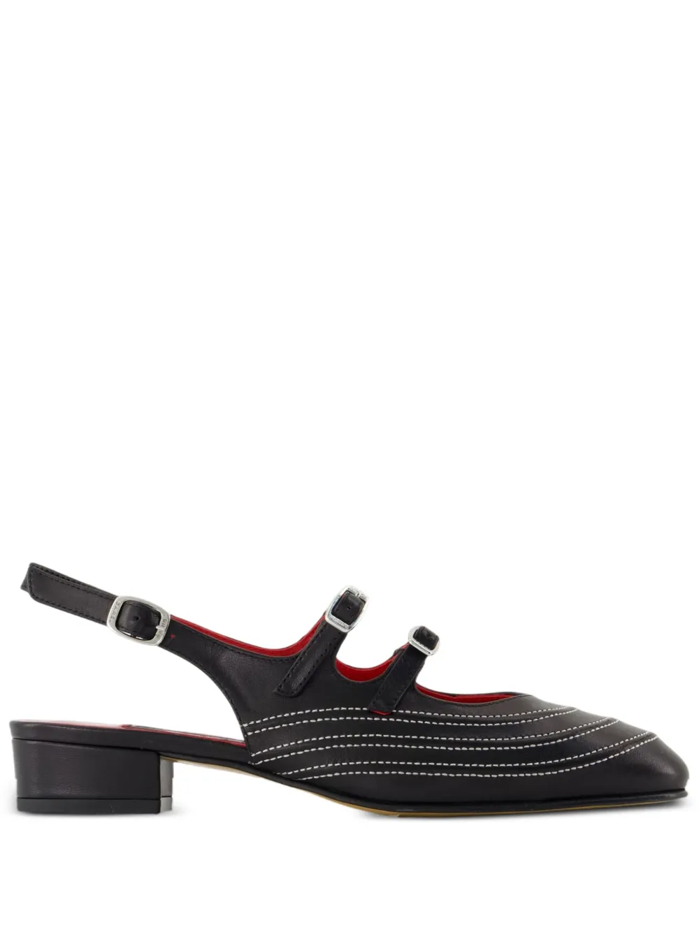Carel Paris Peche Moto pumps met gesp Zwart