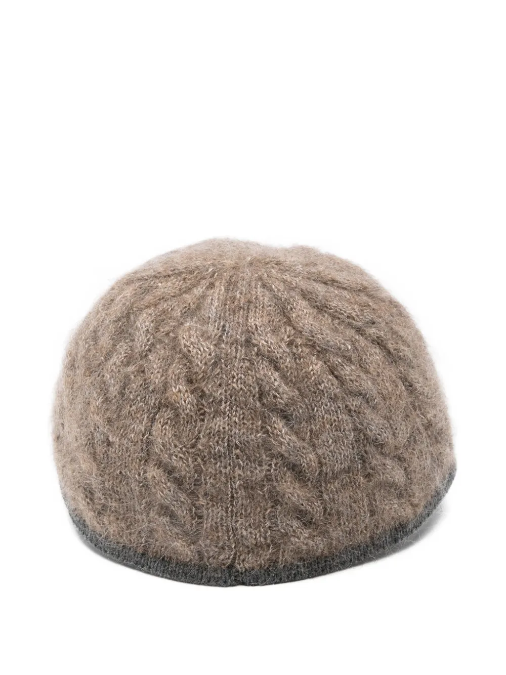 Brunello Cucinelli cable-knit baseball cap - Beige