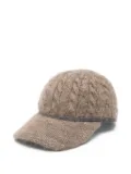 Brunello Cucinelli cable-knit baseball cap - Neutrals