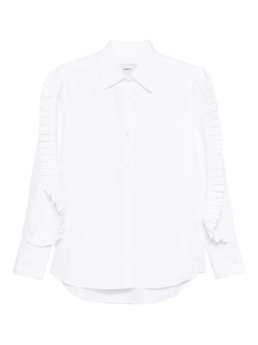 Coperni pleated-sleeve shirt | White | Image 1