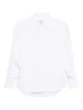 Coperni pleated-sleeve shirt - White